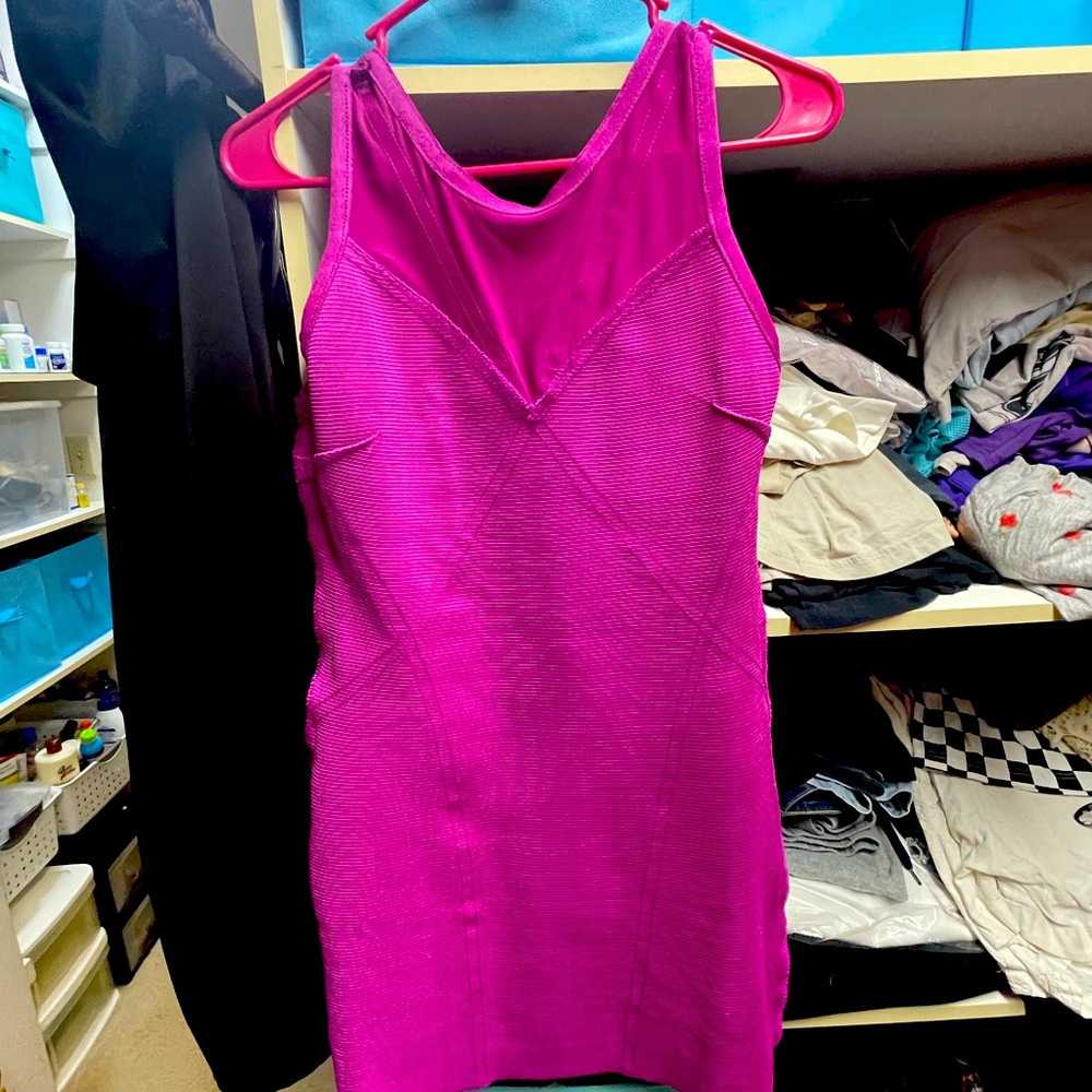Body on dress purple